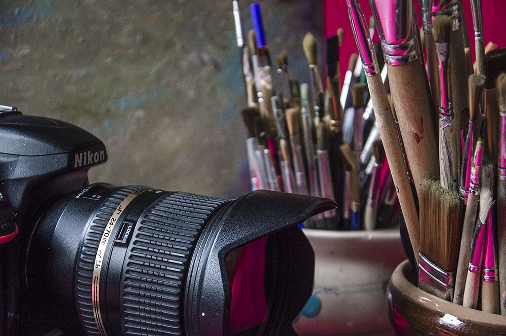 Fotoaparat i slikarski pribor - Inspira